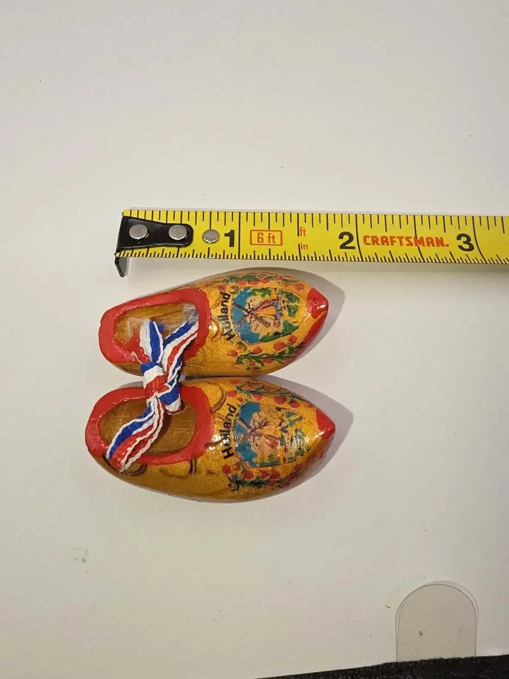 Vintage Magnet Dutch Clogs Wooden Handmade from Holland